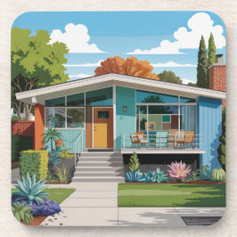 Posavasos Moderno conjunto de montaña de la casa de mediados