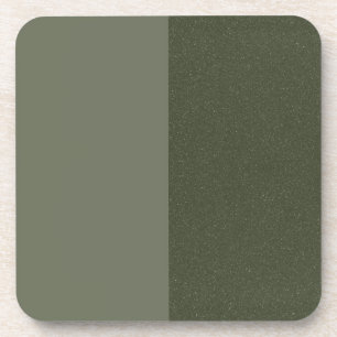 Posavasos Moderno de Color Verde Musgo – Aspecto d