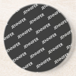 Posavasos Moderno Extravagante A La Que Nombras Negro Person