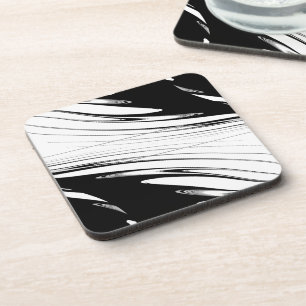 Posavasos Moderno negro y blanco