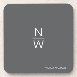 Posavasos Moderno profesional Sencillo Gris Oscuro Minimalis