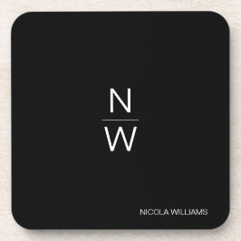 Posavasos Moderno profesional Sencillo Gris Oscuro Minimalis