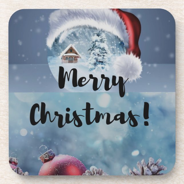 Posavasos Moderno y gracioso Navidades lindos reno (Frente)