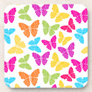 Posavasos Moderno y vibrante estilo de corte de mariposa arc
