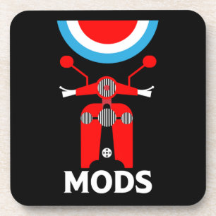 Posavasos Modos Y Rockeros Británicos Inspirados En La Vinta