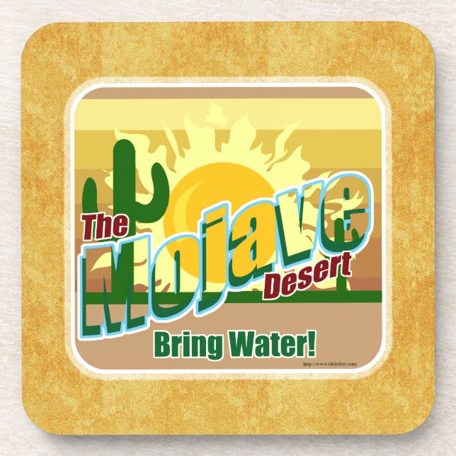 Posavasos Mojave Death Valley Tourist Design Humor Art (Frente)