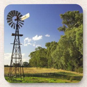 Posavasos Molino de viento cerca de Hume Highway, Victoria,