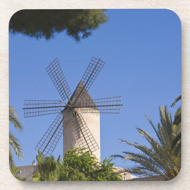 Posavasos Molino de viento, Palma, Mallorca, España (Frente)