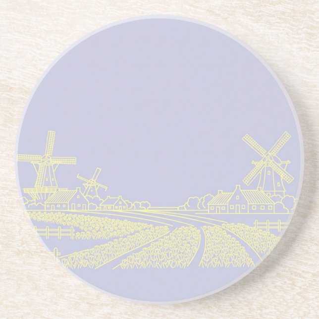 Posavasos Molinos de viento de Natasha Us (Frente)