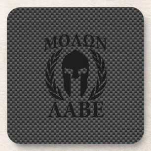 Posavasos Molon Labe Laureles de Guerrero Espartano Estilo C