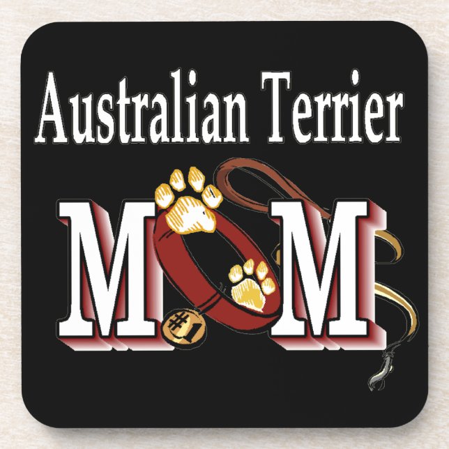 Posavasos MOM australiano de perros de terror (Frente)