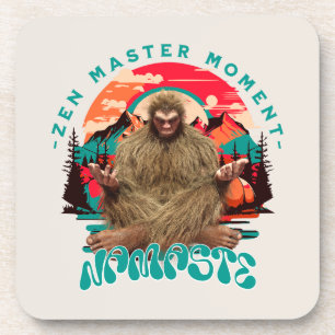 Posavasos Momento del Maestro Zen Bigfoot Arte Retro de Medi