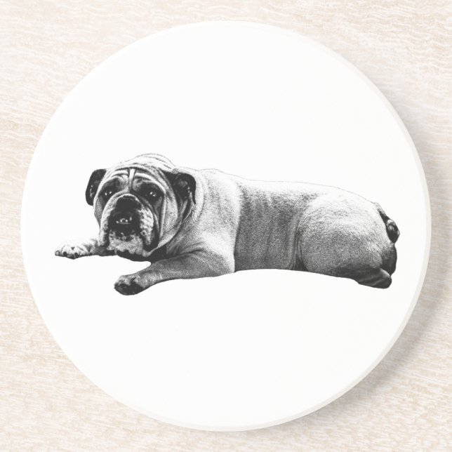 Posavasos Momentos de bulldog (Frente)