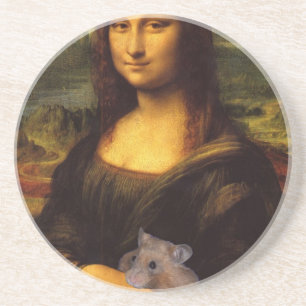 Posavasos Mona Lisa Con Hamster