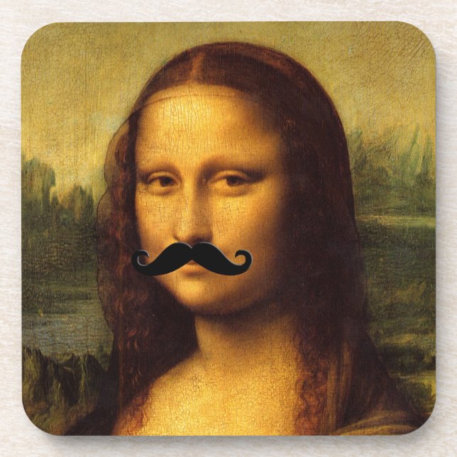 Posavasos Mona Lisa Con Mustache (Frente)