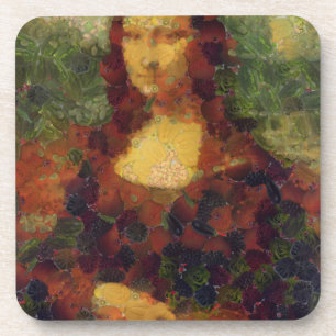 Posavasos Mona Lisa Lettuce Bella Artes Vegan Spoof