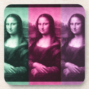 Posavasos Mona Lisa Púrpura Rosa Verde