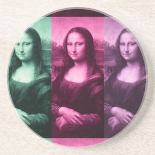 Posavasos Mona Lisa Púrpura Rosa Verde