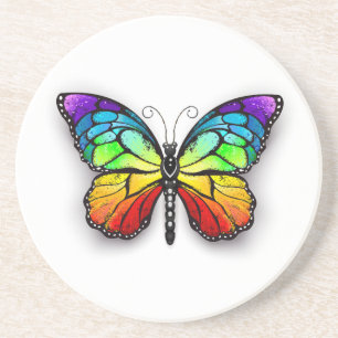Posavasos Monarca de mariposa arco iris