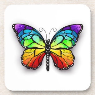 Posavasos Monarca de mariposa arcoiris