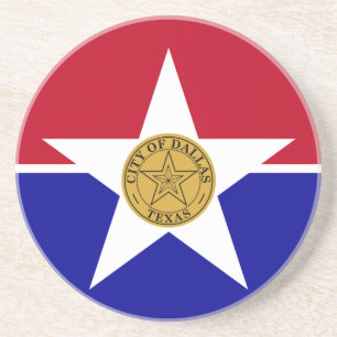 Posavasos Monasterio con Bandera de Dallas, Texas, Estados U
