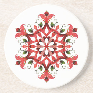 Posavasos Monasterio de arenisca de diseño vintage del viejo