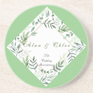 Posavasos Monasterio de arenisca del Boda botánico verde bla