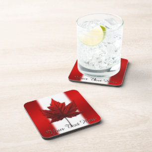 Posavasos Monasterio de Bandera de Canadá Personalizado