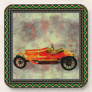 Posavasos Monasterio de Bebidas de Coche Rojo Vintage