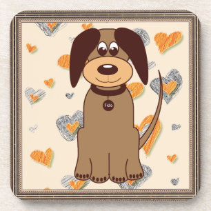 Posavasos Monasterio de Bebidas de Perro Marrón