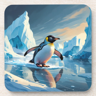 Posavasos Monasterio de Bebidas Temáticas de Pingüino