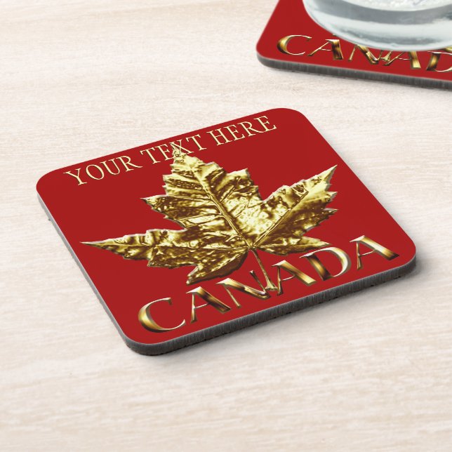 Posavasos Monasterio de Canadá de Oro Personalizado (Lado Izquierdo)