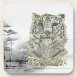 Posavasos Monasterio de Leopardo de Nieve Pintada a Mano en 