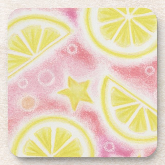 Posavasos Monasterio de limones rosados de Lemonade (Frente)