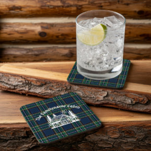 Posavasos Monasterio de madera de cabaña de la familia perso