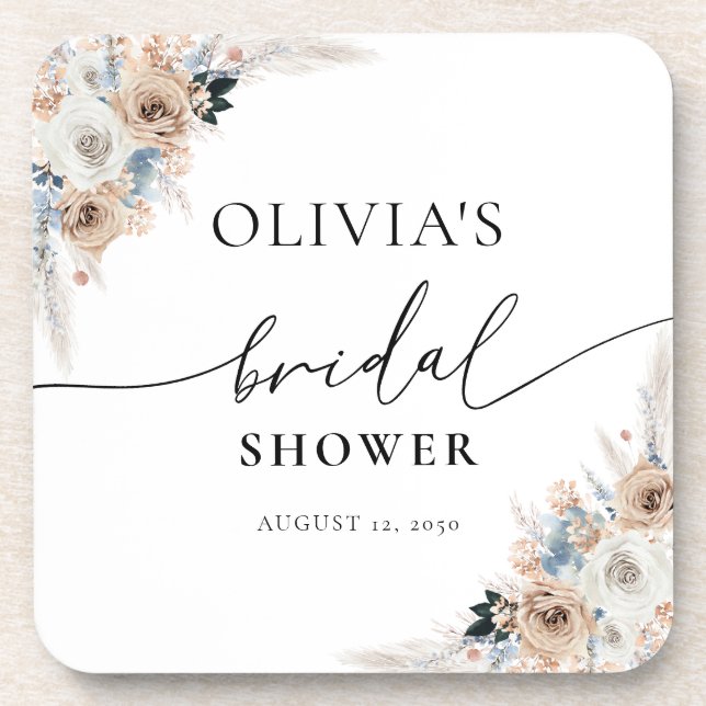 Posavasos Monasterio De Marfil Y Blue Boho (Frente)