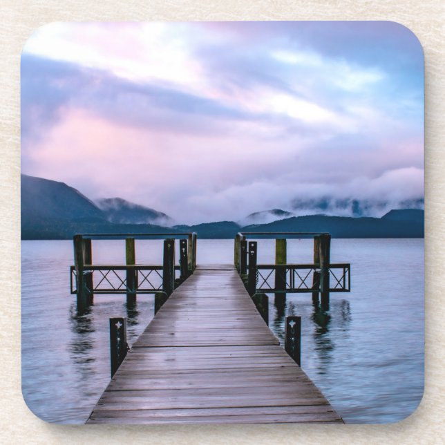 Posavasos Monasterio de Nueva Zelanda de 6, Lago Te Anau (Frente)