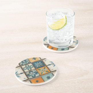 Posavasos Monasterio de piedra arenisca de mosaico del Medit