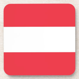 Posavasos Monasterio de plástico duro con bandera de Austria