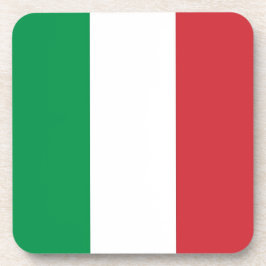 Posavasos Monasterio de plástico duro con bandera de Italia