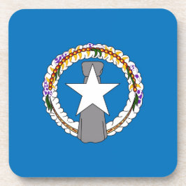 Posavasos Monasterio de plástico duro con bandera del norte