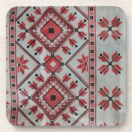 Posavasos Monasterio rojo y negro decorativo