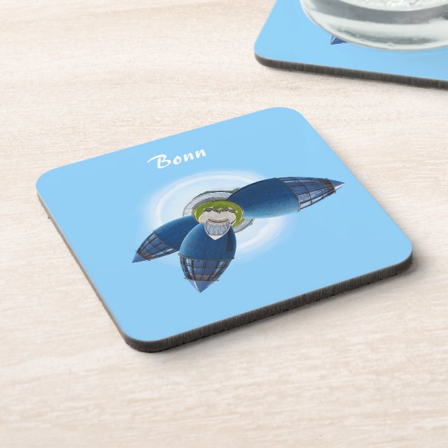 Posavasos Monastre de Cork del Planeta Bonn (Lado Izquierdo)