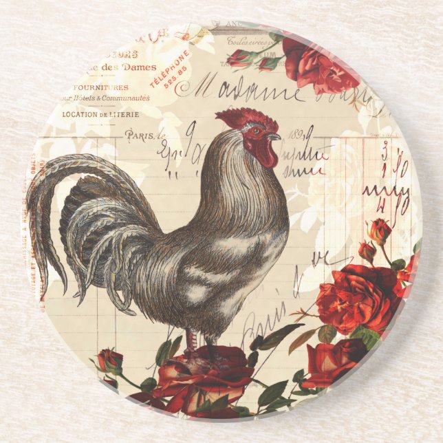 Posavasos Monastre de gallos de época (Frente)