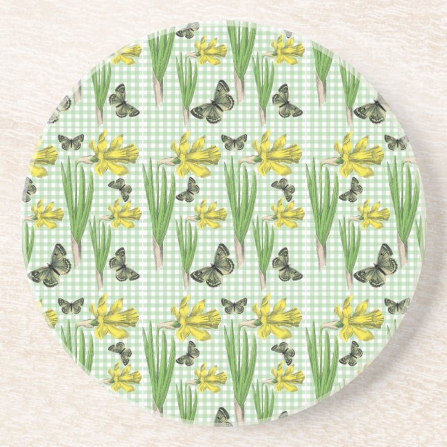 Posavasos Monastre de mariposas y daffidoles (Frente)