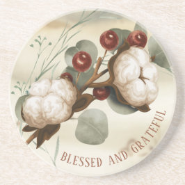 Posavasos Monastre de piedra elegante de la planta de algodó