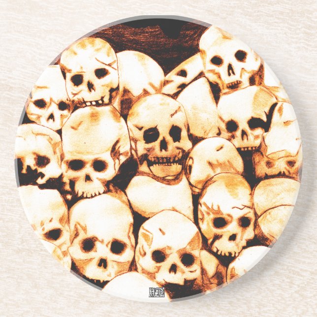 Posavasos Monastre De Pile-O-Skulls (Ancianos) (Frente)