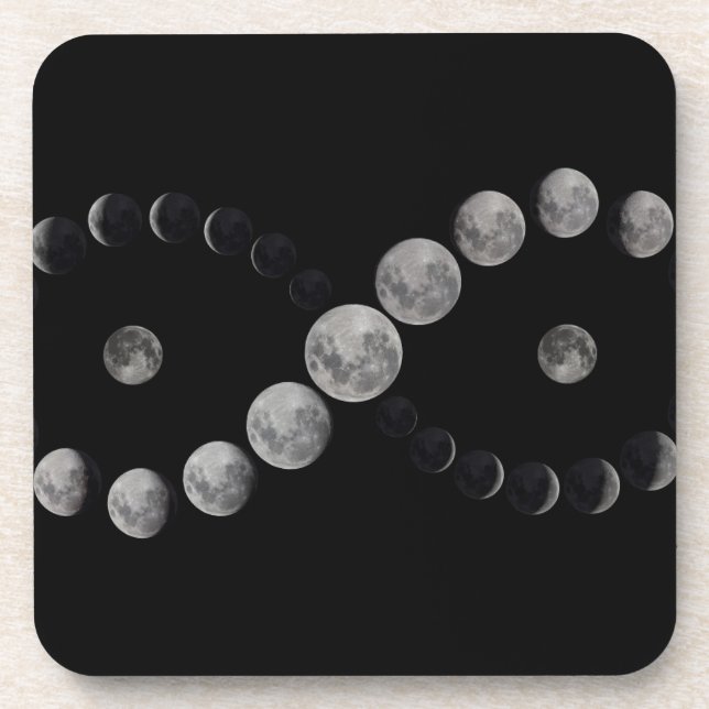 Posavasos Monedas de la fase de luna infinita (Frente)