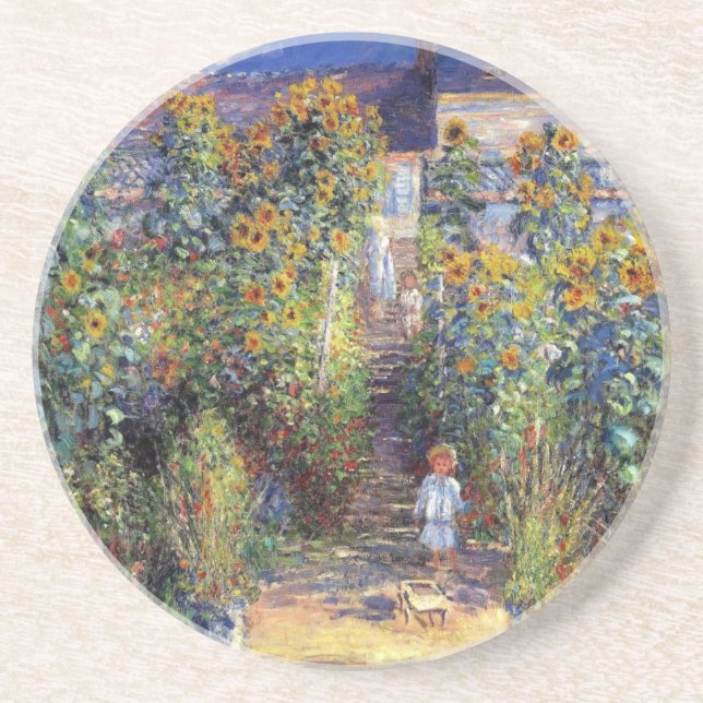Posavasos Monet, "el jardín del artista en práctico de costa (Frente)