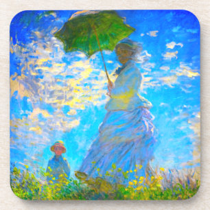 Posavasos Monet Woman with a Parasol